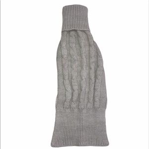 Dog Sweater Small Pet Animal Knit Turtleneck Grey Knit Shirt